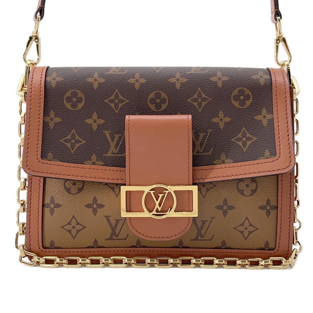 Louis Vuitton Shoulder Bag Monogram Reverse Dauphine Cruise Collection Black